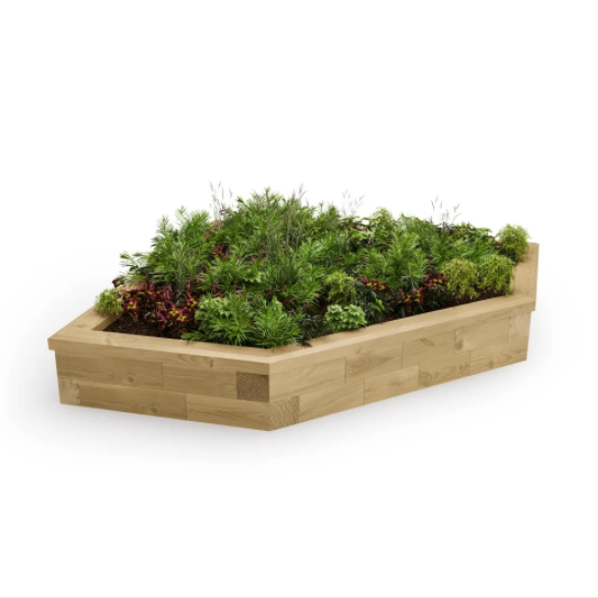 WoodBlocX raised garden bed