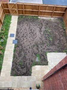 Small garden ideas - new build before shot