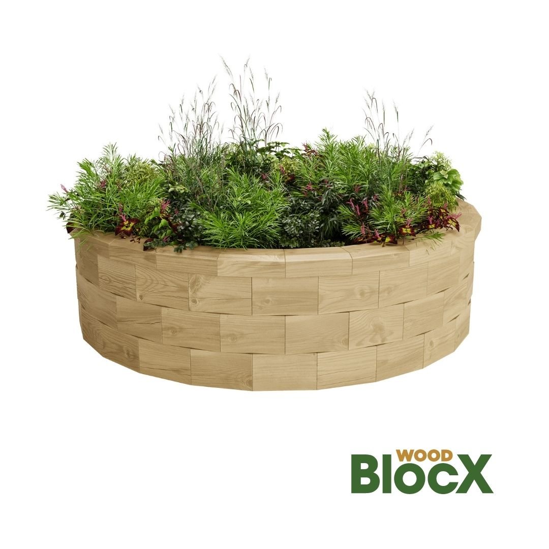 Circle WoodBlocX Raised Bed