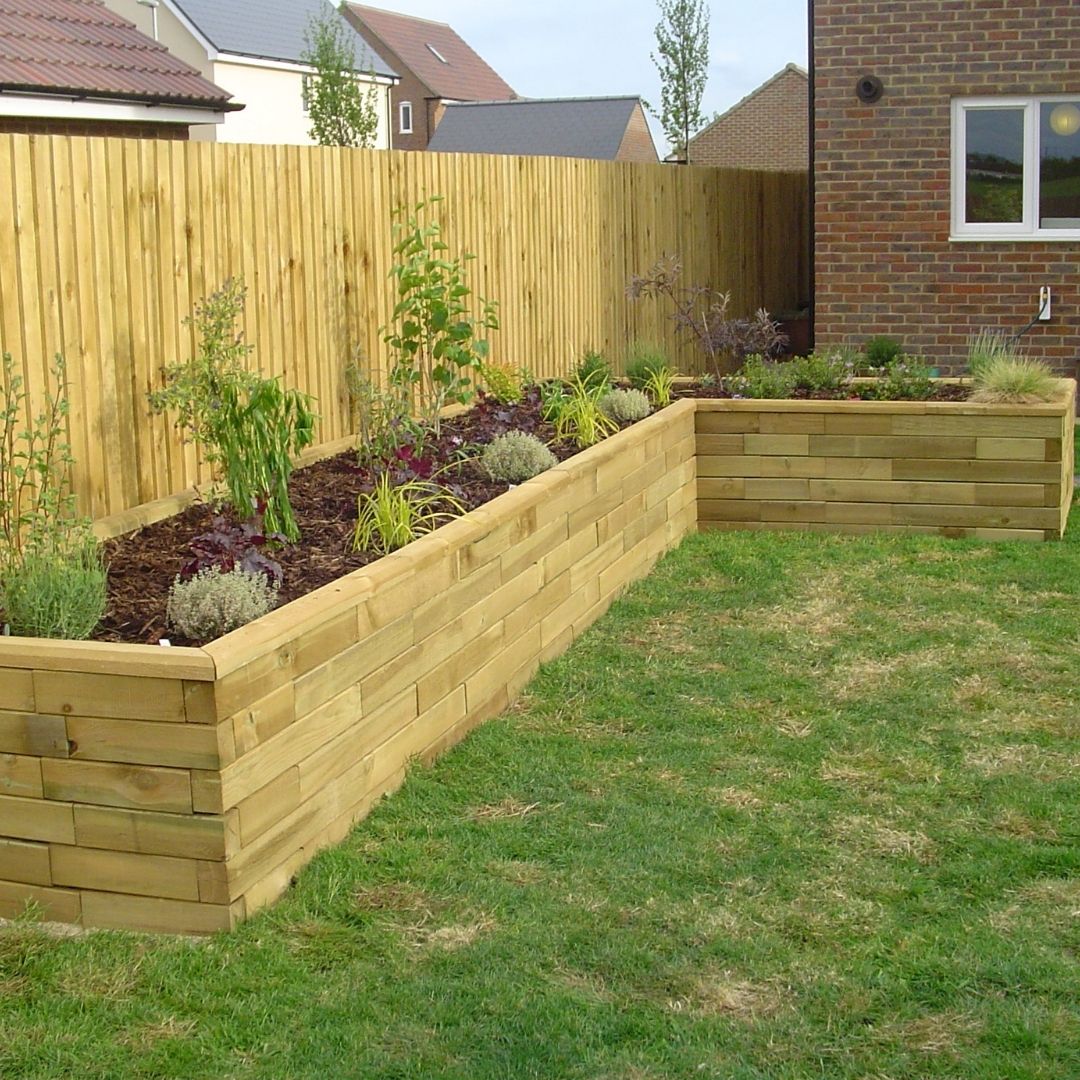 l-shaped planter box