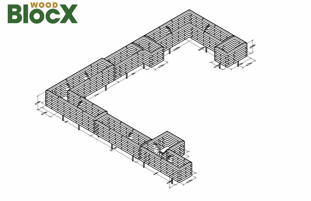 CAD garden drawing