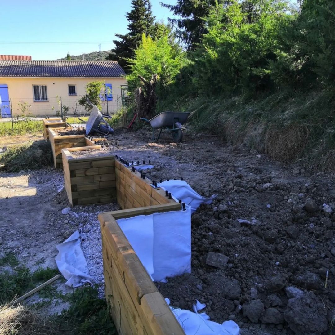 Building a retaining wall