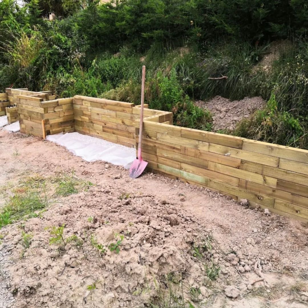 Building a retaining wall
