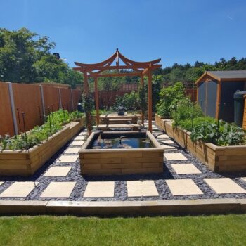 New build raised bed garden
