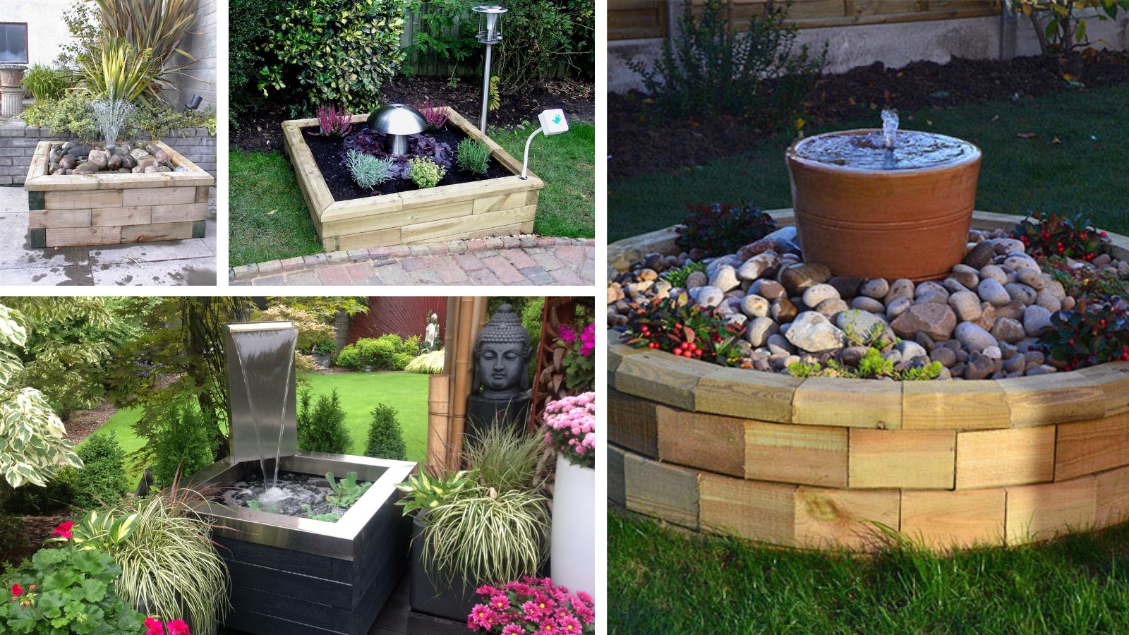 Water features in gardens