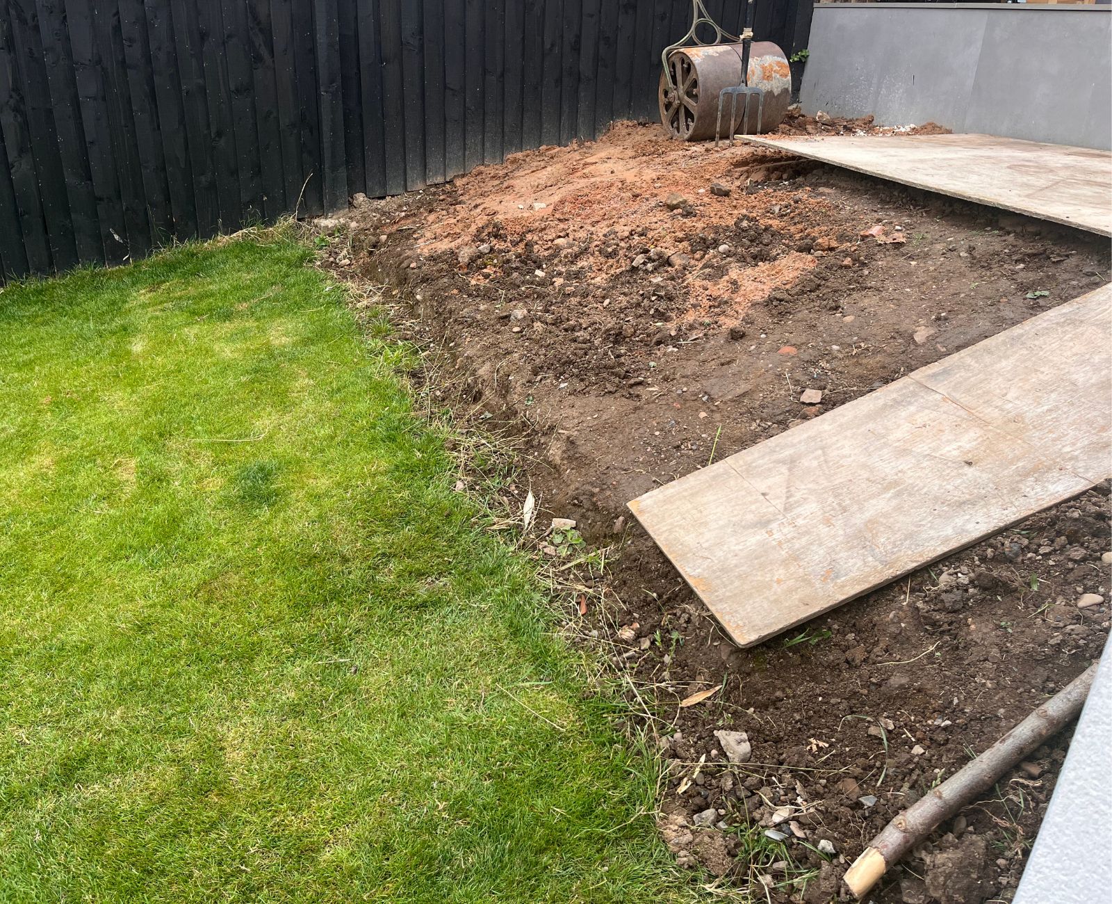 Garden transformation - before