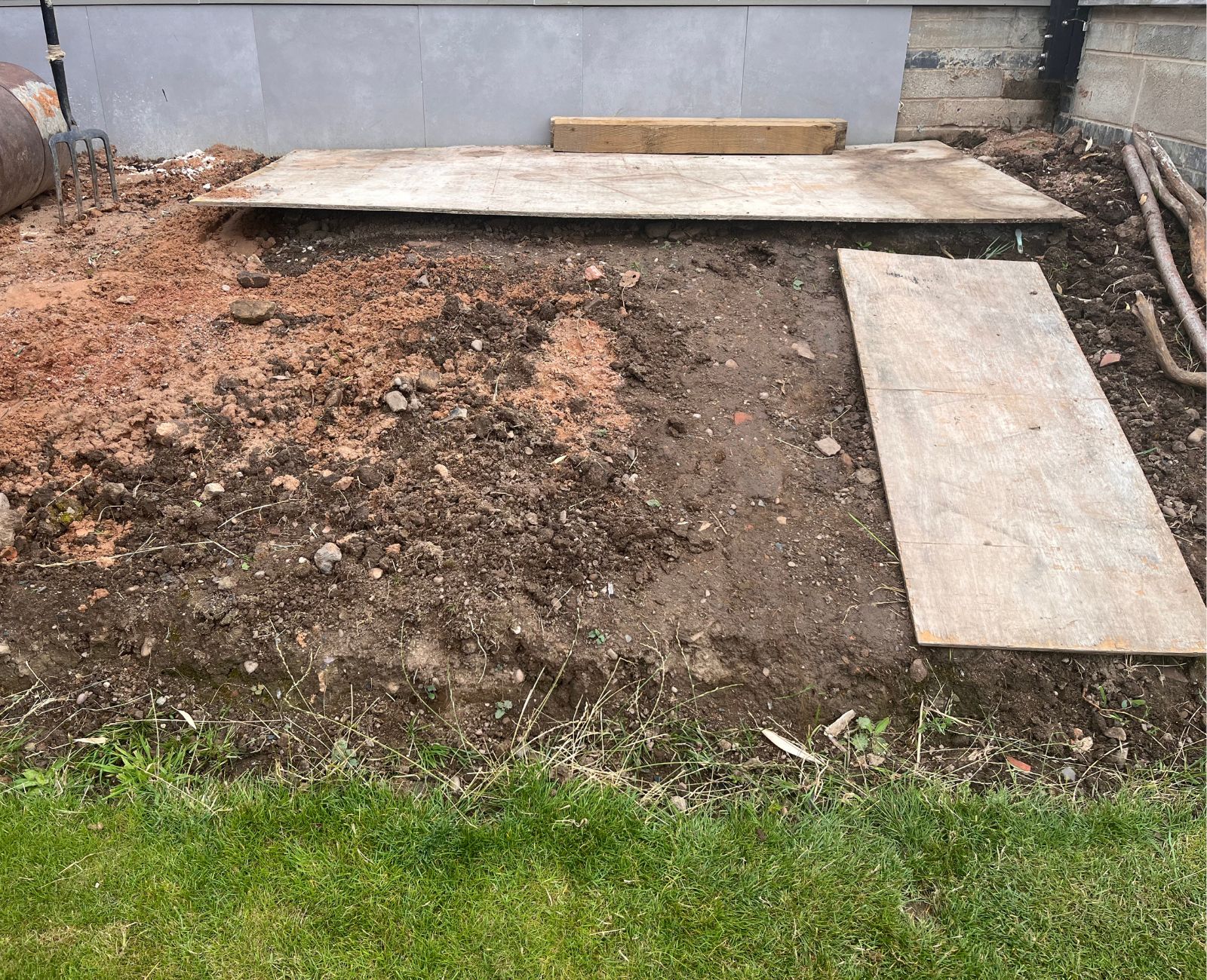 Garden transformation - before