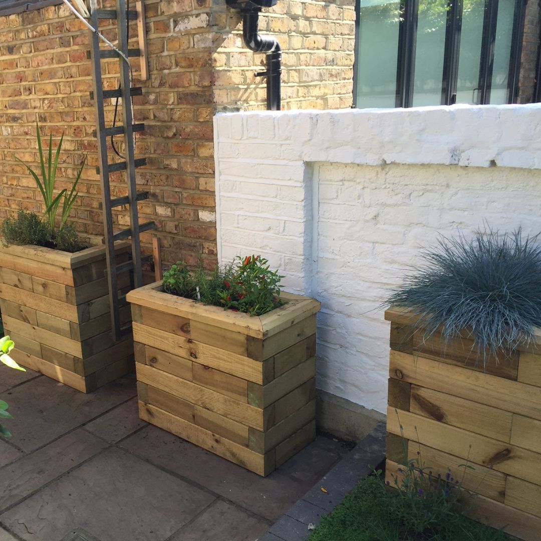 WoodBlocX bespoke planters