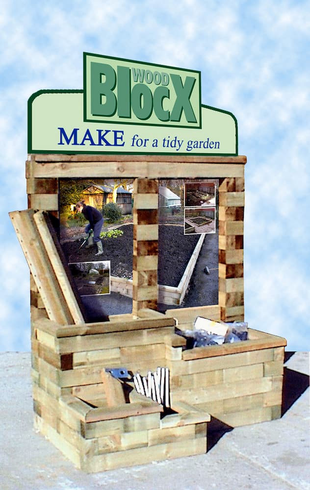 WoodBlocX retail display WoodBlocX retail display