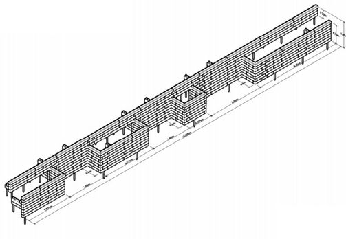 WoodBlocX retaining wall design