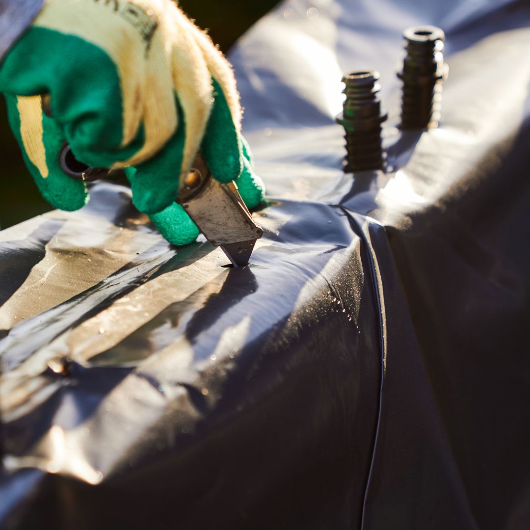 How to add a liner to a raised bed