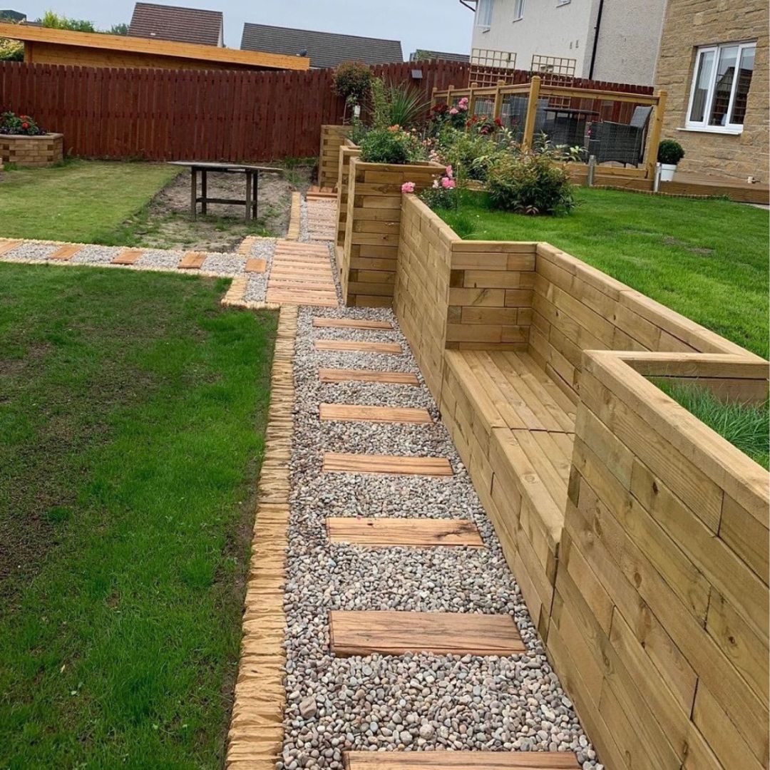 Retaining walls for sloped gardens