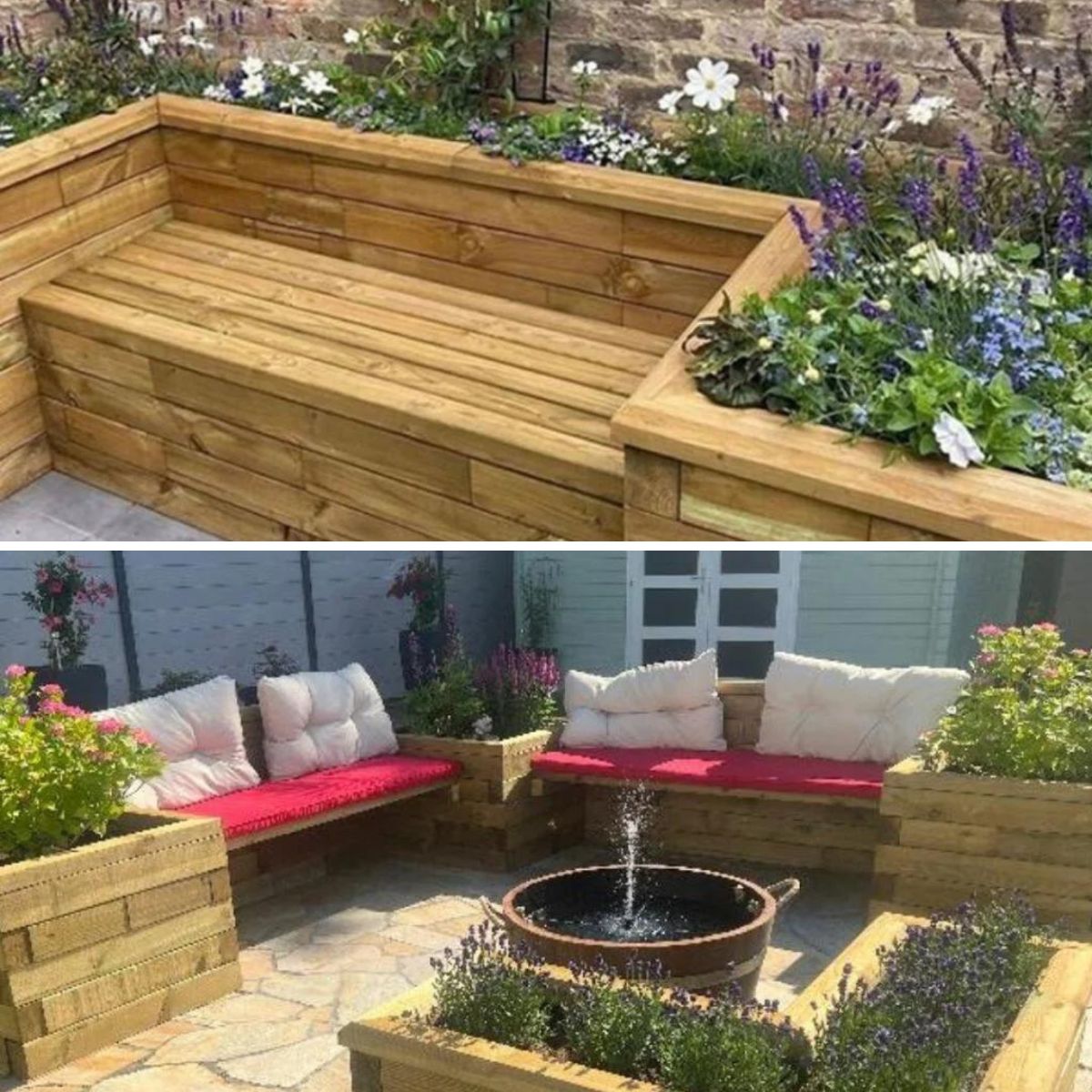 planters with seating