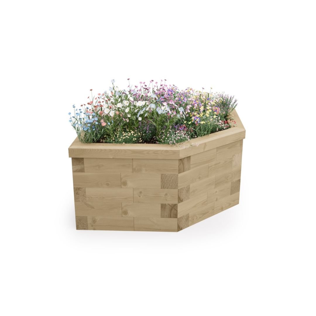 Hexagon raised bed