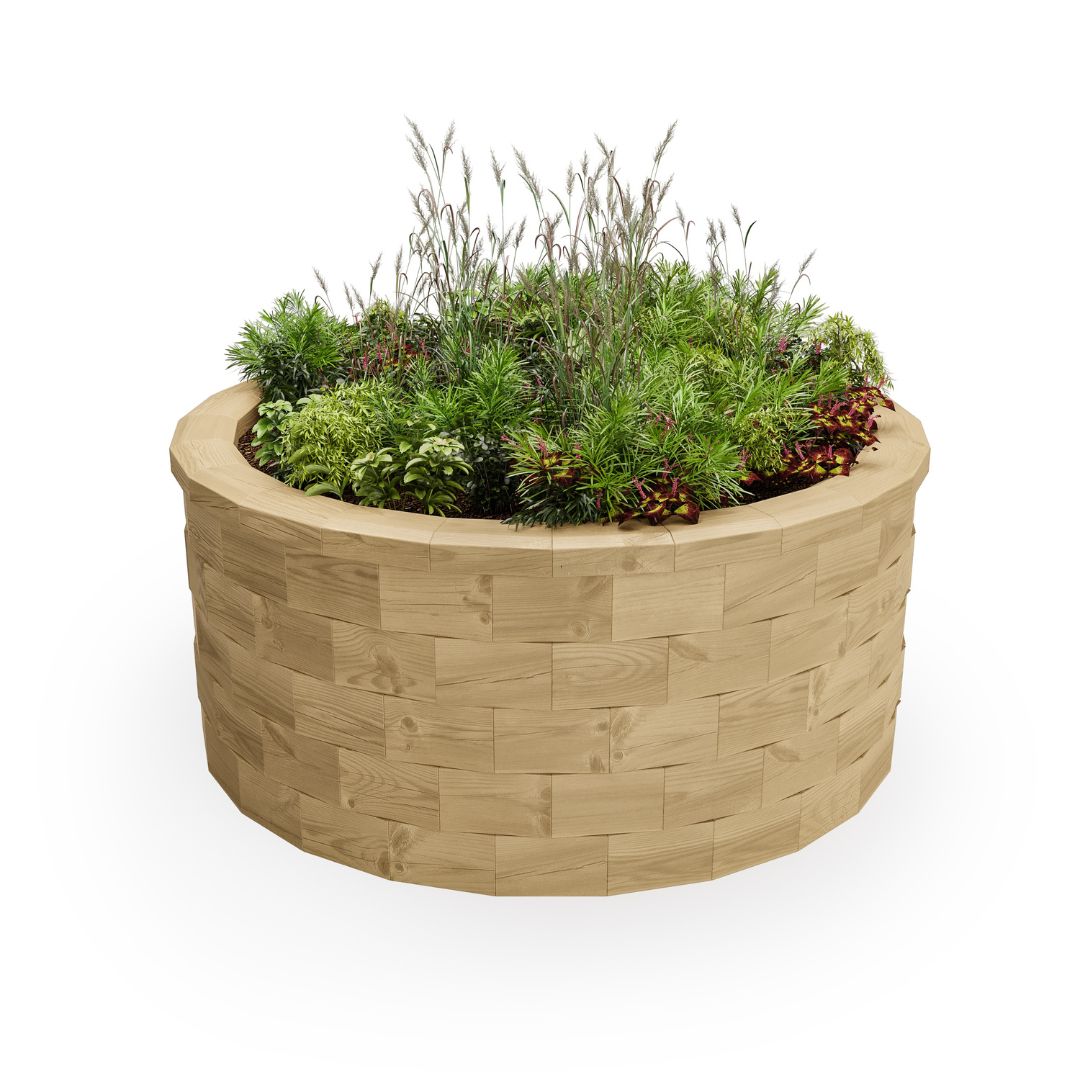 Circle raised bed