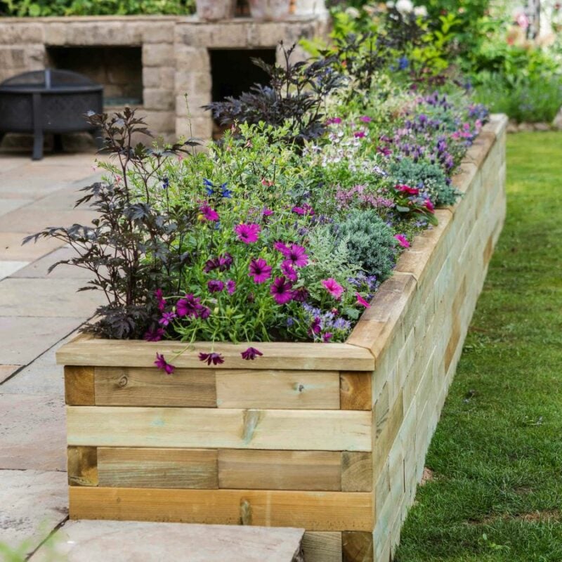 finished WoodBlocX raised bed