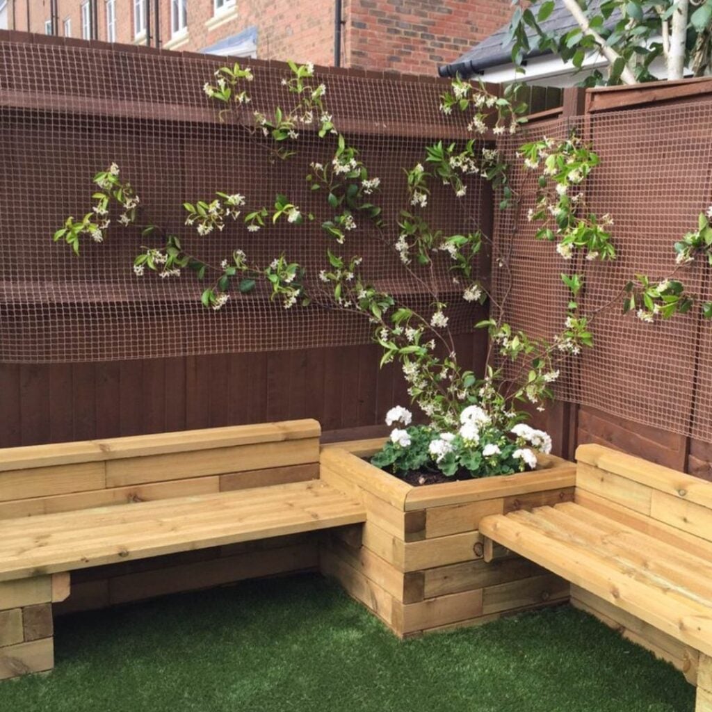 10 Garden Bench Designs Using WoodBlocX