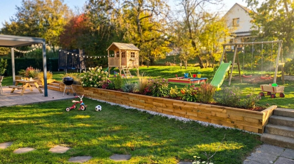 Thibaut's retaining wall with steps